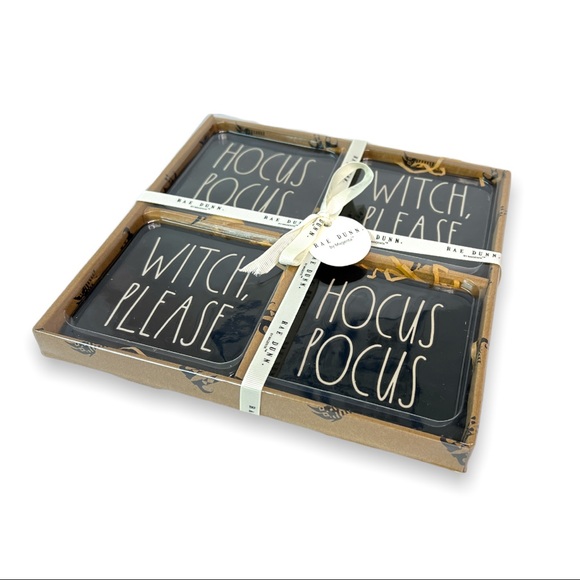 Rae Dunn Halloween Coaster Set Hocus Pocus Coasters - Picture 3 of 4